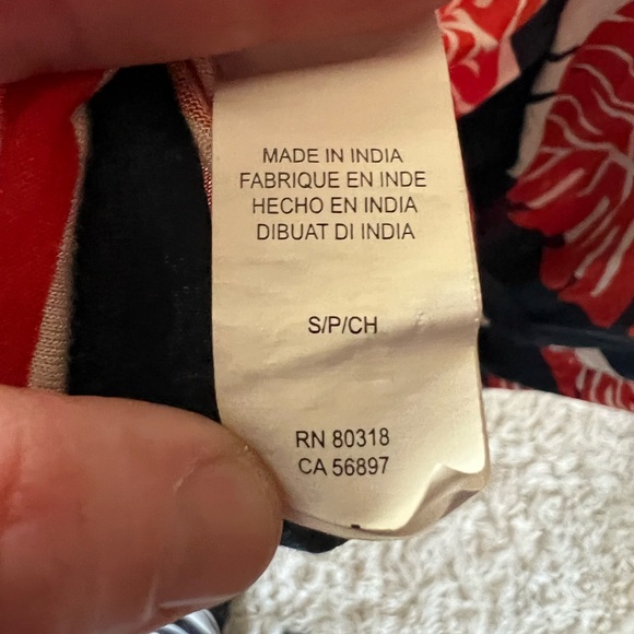 Lucky Brand Women's Tossed Leaf Maxi Dress‎ size Small - Picture 9 of 10